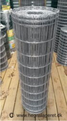 Galvaniseret havehegn - H: 80 cm L: 25m. - Maskestr: 5x10 cm.