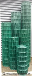 Plastbelagt havehegn - H: 80 cm. L: 25 m.  Maskestr. 5x10 cm.