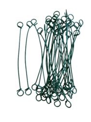 Bindetråd, grøn, 150mm, 30stk