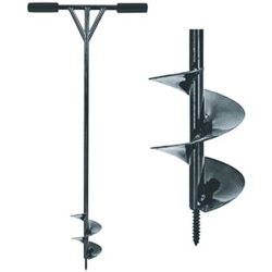 Pælebor m. snegl, ø9cm. Let model