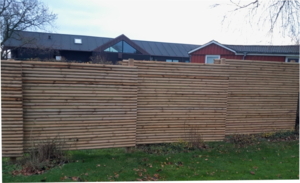 Rafte Ø: 5cm. L: 220cm. Trykimp. kl. A.    God til raftehegn.