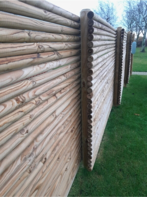 Rafte Ø: 5cm. L: 220cm. Trykimp. kl. A.    God til raftehegn.