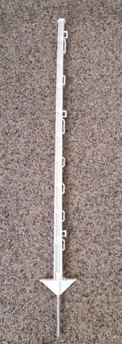 Plastpæl, hvid, H:105cm.