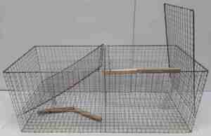 Skade/kragefælde, 2 rum.