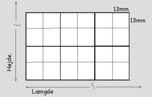 H: 0,5m. - L:25m. - ø0,9mm. Volieretråd med 13x13mm. masker. Svær galv.