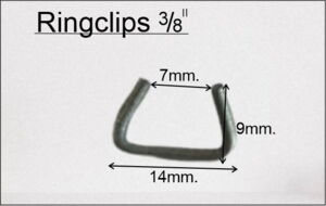 Ringclips, str. 3/8" Aluzink. 1kg.