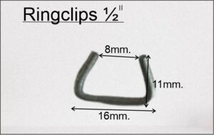 Ringclips, str. 1/2" Aluzink. 1kg.
