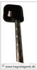 Tentorstålpæl, ø8mm - 110cm, aluzink. Riflet overflade